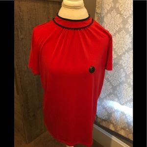 NWT Banana Republic Red Tie Back Blouse